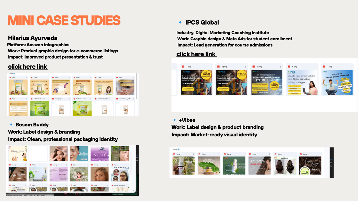 The four mini case studies