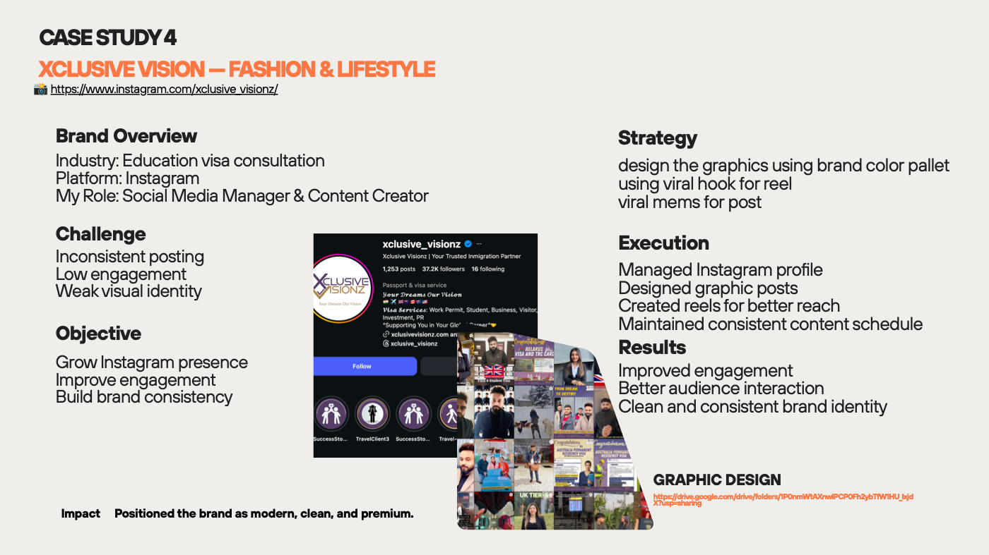 Xclusive Vision — original case study