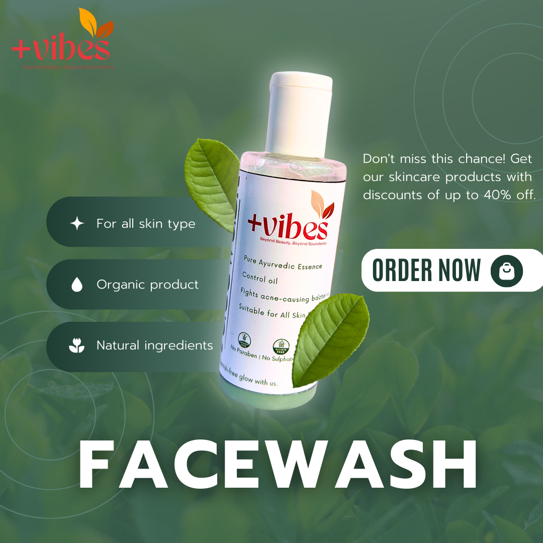+Vibes face wash product creative
